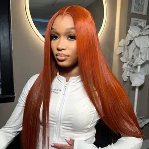 [New In] Wiggins Hair Glueless M Hairline Widow's Peak Straight #35 Copper Orange & #P4/27 Highlight 6x8 Lace Closure Wigs Human Hair Ready To Go Wig Pre Cut Pre Plucked Natural Hairline #tiktokshopmemorialday