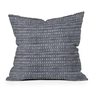 18" x 18" Holli Zollinger Bogo Rain Outdoor Throw Pillow Denim Blue - Deny