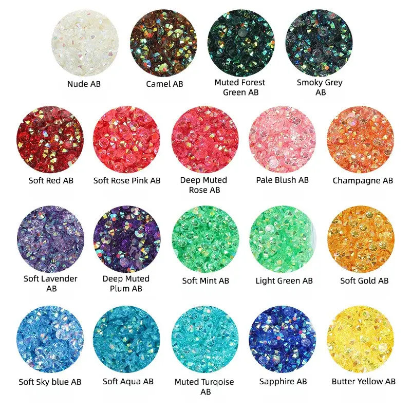 10000 PCS 3mm Nude AB Flatback Rhinestone Bedazzling Kit - Nail Art Supplies, Bling Rhinestone Decoration for DIY Crafts, Home Decor Accents