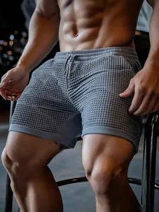 Men's Gym Training Shorts, Breathable Workout Pants, Outdoor Running Sports, 3D Hollow Bubble Grid Design, Weightlifting Shorts, Athletic Bottoms, Fitness Shorts, Lightweight Athletic Shorts