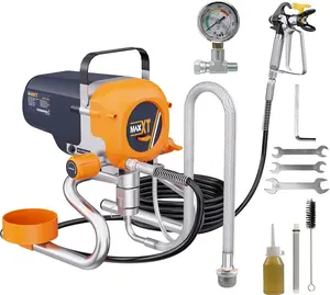 MAXXT 1300W Airless Paint Sprayer | 3300PSI No-Thinning | Low Overspray | High Efficiency | for House & Wall Painting