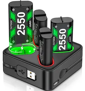 ESYWEN 4x2550mAh Rechargeable Battery for Xbox Series X|S, Xbox One X/Xbox One S/Xbox One Elite for Xbox One Controller Battery Pack
