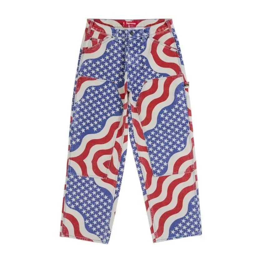 Supreme Flag Double Knee Painter Pant Multicolor