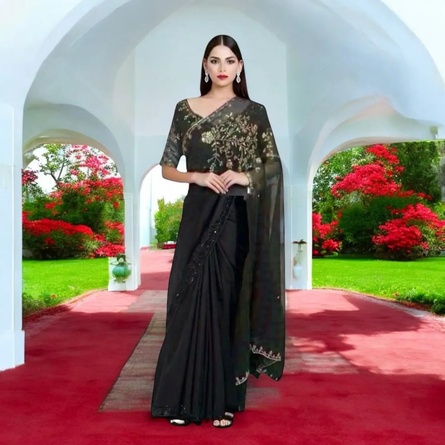 Boutique saree 3 piece combo set Boutique saree 3 piece combo set
