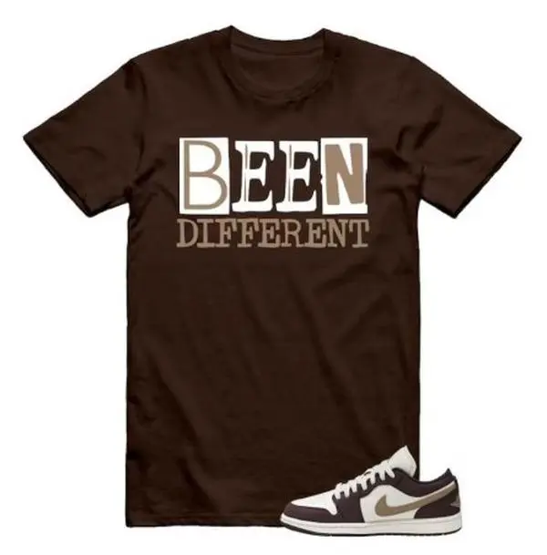 BEEN T Shirt to match AJ 1 Low Shadow Brown Kelp Sail Shirt Streetwear T-Shirt