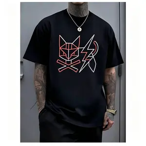 Geometric patchwork pattern, abstract and stylish, represents a playful and avant-garde style. This casual T-shirt adds a unique charm to your wardrobe