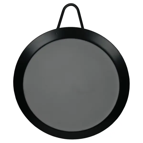Brent Wood 11 in. Round Carbon Steel Nonstick Cookware Pan, Black Circular Comal Griddle