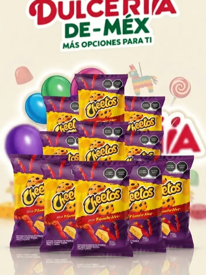 10 PACK DE CHEETOS XTRA FLAMING HOT