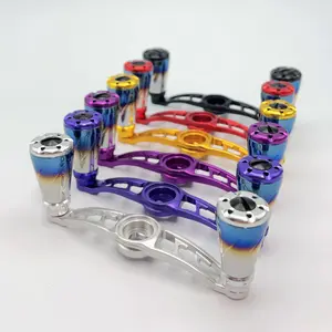 Fishing Reel Aluminum Handle With Alloy Knob Double Rocker Length 90mm Assembly Hole Is 8/5 and 7/4mm For Dai/Abu/Shima fishing stuff fishing equipment