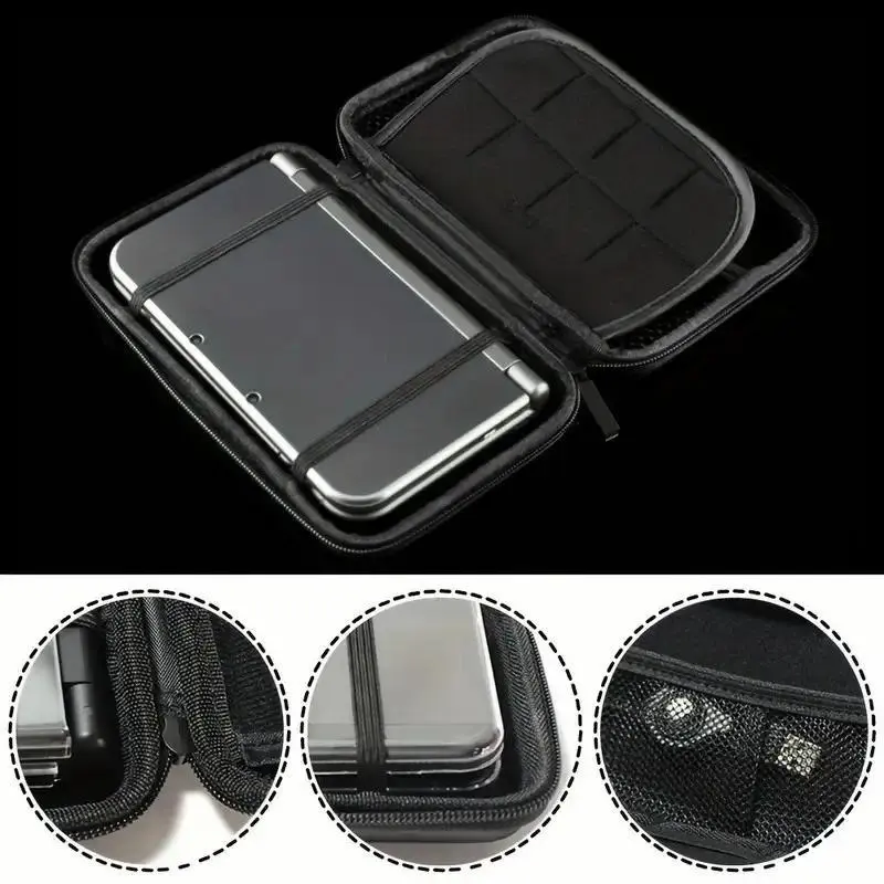 Carrying case storage box for NEW3DS XL, NEW3DS LL, 3DS XL, and 3DS LL, console storage bag