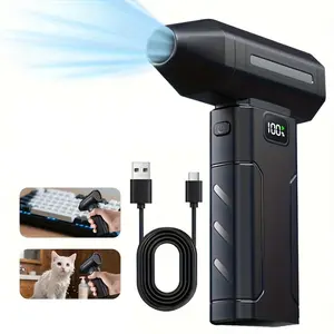 Compressed Air Duster 3000mah, Rechargeable Mini Fan, Handheld Cordless Blower, Fast Charging, Personal Cooling, for PC, Keyboard, House, Outdoor, Car