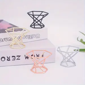 4pcs Geometric Minimalist Crystal Ball Base, Used for Decorating Various Spheres, Sphere Display Rack, Office and Home Decoration, Perfect Gift for Christmas