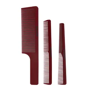 Babyliss Pro Barberology Comb Set (Clipper, Cutting, Taper Combs) - Red
