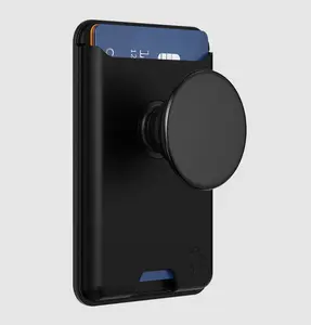 MagSafe PopWallet+ Durable Cellphone Holder Mount - Black Softgoods Design, Multi-Functional Stand for Mobile Phones, Stylish Tech Accessories