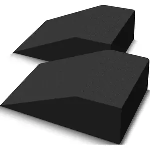 2 Pack Squat Wedge, Supportive Foot Wrist Exercise Wedge for Squat, Yoga, Pushup, , Stretch, Strength, Pilates, Plank, Physical  - EVA Riser Block for Men & Women