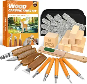 Carving it, 23 count  Carving Tools with 4  Carving nives 5 Detail nives 9 Blocs, Whittling it DIY Hobbies for Adults