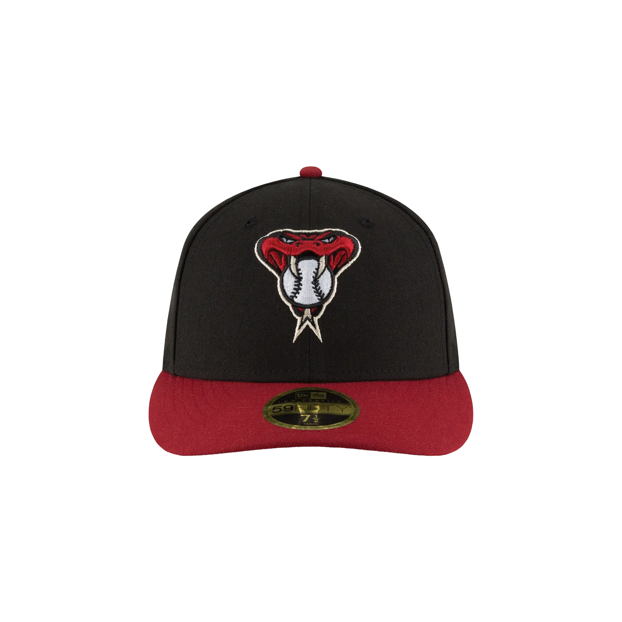 59FIFTY Arizona Diamondbacks 2017 Low Profile Authentic Fitted Hat "Black / Red - Brim" NE964
