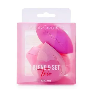 Wet And Dry Cosmetic Puff Set, Blend and set trio