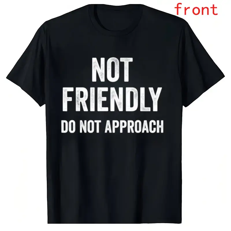 Fun "Keep Away from Danger Zone" Icon T-Shirt – Unisex Casual Short Sleeve with Warning Print