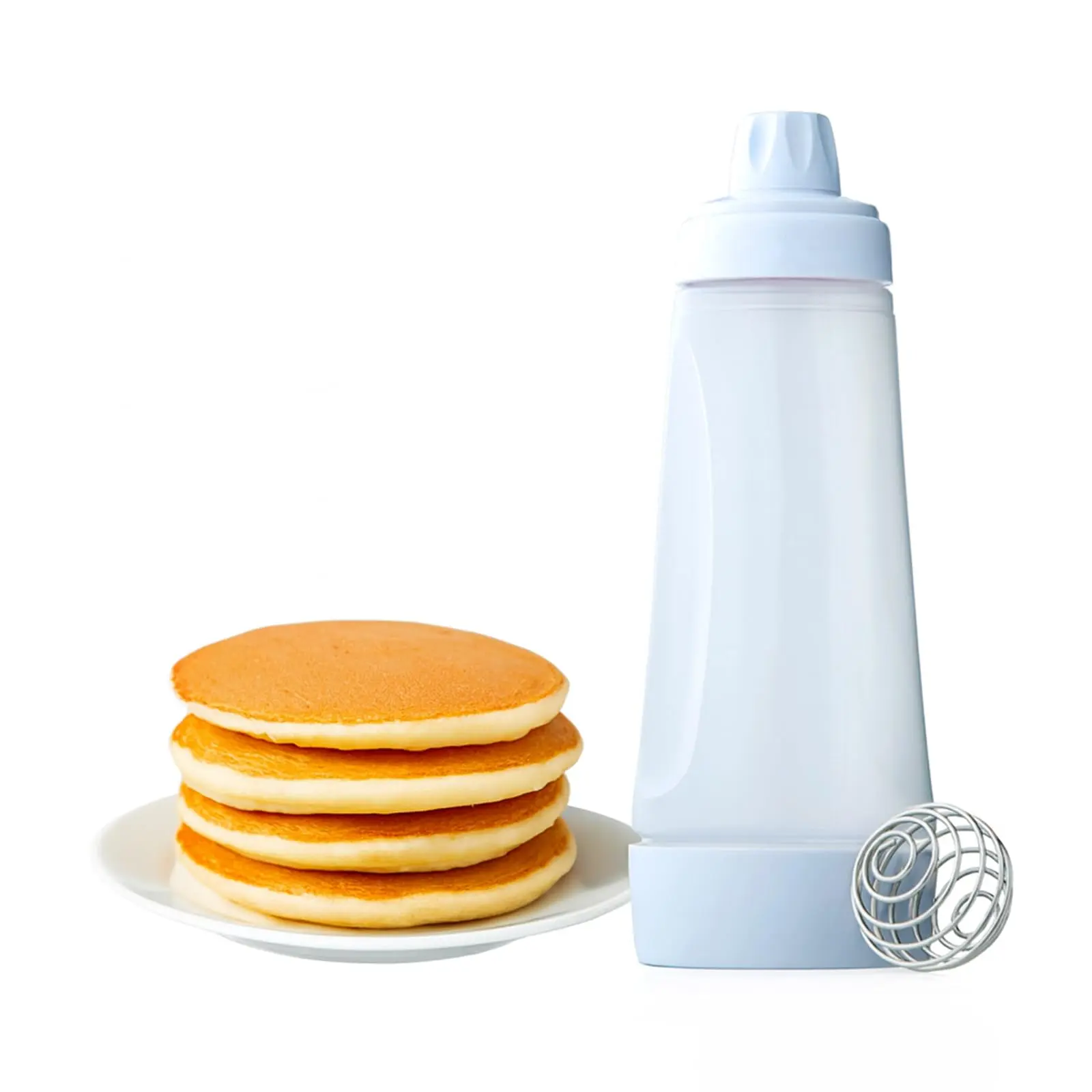 Pancake Batter Dispenser Set, Baking Supplies, Baking Tools, Includes Pancake Maker & Blender Attachment, Ideal for Fluffy Pancakes, Crepes, Waffles, Muffins, Cupcakes, Utensils