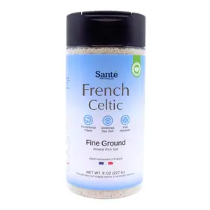 French Sea Salt - 8 oz. Unrefined Organic Salt from the Celtic Sea, Rich in 82+ Minerals, Natural & Hand Harvested - Savory, Flavor Traditional