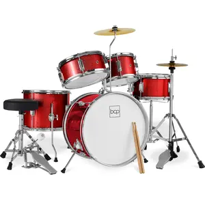 Best Choice Products 5-Piece Kids Beginner Junior Drum Set, Percussion Instrument Starter Kit w/ Stool Best Choice Products 5-Piece Kids Beginner Junior Drum Set, Percussion Instrument Starter Kit w/ Stool