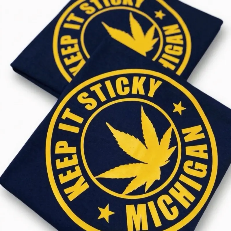 THE WOLVERINE(Michigan)TEE, Casual Cotton Blend Short-Sleeve T-Shirt for Men-Women, Breathable Daily Wear Top
