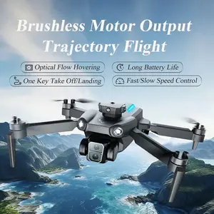 Foldable Brushless Drone, Dual HD Cameras, Obstacle Avoidance, Optical Flow Hovering, Headless Mode, One-Key Take Off/Landing, 360° Rolling Flight, Photo/Video Function, Wi-Fi Enabled, USB Rechargeable, Perfect Birthday Gifts for Adults