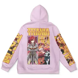 Erza Scarlet Fairy Tail Streetwear Hoodie - Ape Zip Hoodie - Hoodies Japanese Anime Style Zip Up Hooded Sweatshirts Men Women Fashion Y2k Oversized Pullovers