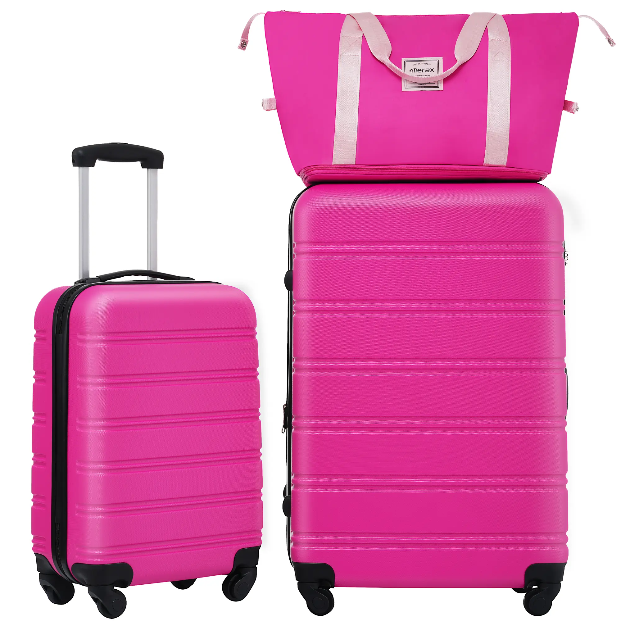(20+28 inches) Hard shell luggage set of 2 pieces, with TSA lock rotating luggage, light weight, super capacity, large interior space, smooth wheel push, no jamming, hard box anti fall Travel