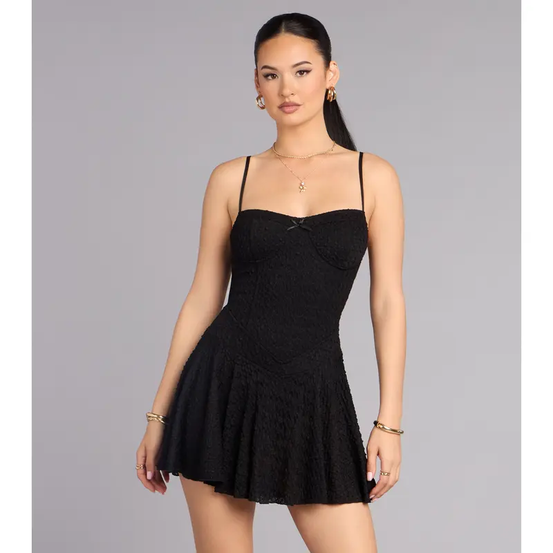 black dress skater Black Lace Mock Neck Long Sleeve Maxi Dress – PinkBlush