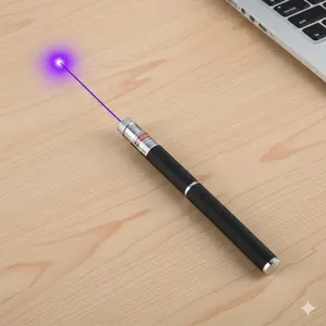 Portable 500m Long-Range Laser Pointer - Red, Green, Blue, Purple Multi-Color for Presentations, Teaching, and Pet Play. USB Rechargeable, Safe for Pets & Classrooms, Remote Control Presentation Tool Handheld Laser Pen.