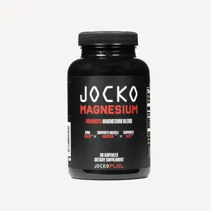 Jocko Fuel Magnesium Advanced Blend, Glycinate, Citrate Capsules for Muscle Recovery, Sleep, Heart & Bone Support, 90Ct - 1 Pack Healthcare Supplement