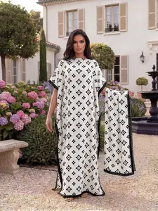 Women's Leopard Print Satin Shawl Wrap Dress Set, Elegant Beach Cover-Up Swimwear Coverups & Sun Protection Scarf Headband, All-Season Fashion Accessory