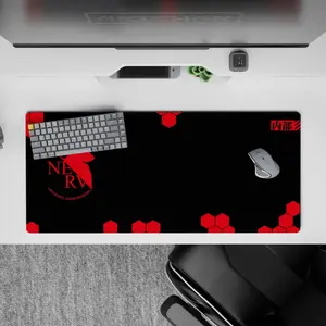 [SALE UP TO 30%]Evangelion - Anime Desk Mat - Covert Command, Mouse Pad for Anime Fan, Gaming Desk Accessories, Large Computer Pad, Desk Decor