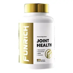 FUNRICH Joint Health Supplement for Women & Men with Glucosamine, Chondroitin, MSM & Turmeric - 120 Capsules