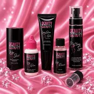 Thebossgirlsbeauty Lace Wig Install Kit with Lace Glue Gel , Lace Glue,melting spray ,styling stick , lace glue remover, plus gift added baby hair brush, melting band scrunchies wig cap