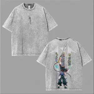 KINGDOM HEARTS SORA 2 sided Washed Tshirt Unisex graphic tee 90s Fabric Fit Clothes Top Cotton, Menswear Top Black Casual Crewneck Shortsleeve Clothes Soft lemon demon shirt white