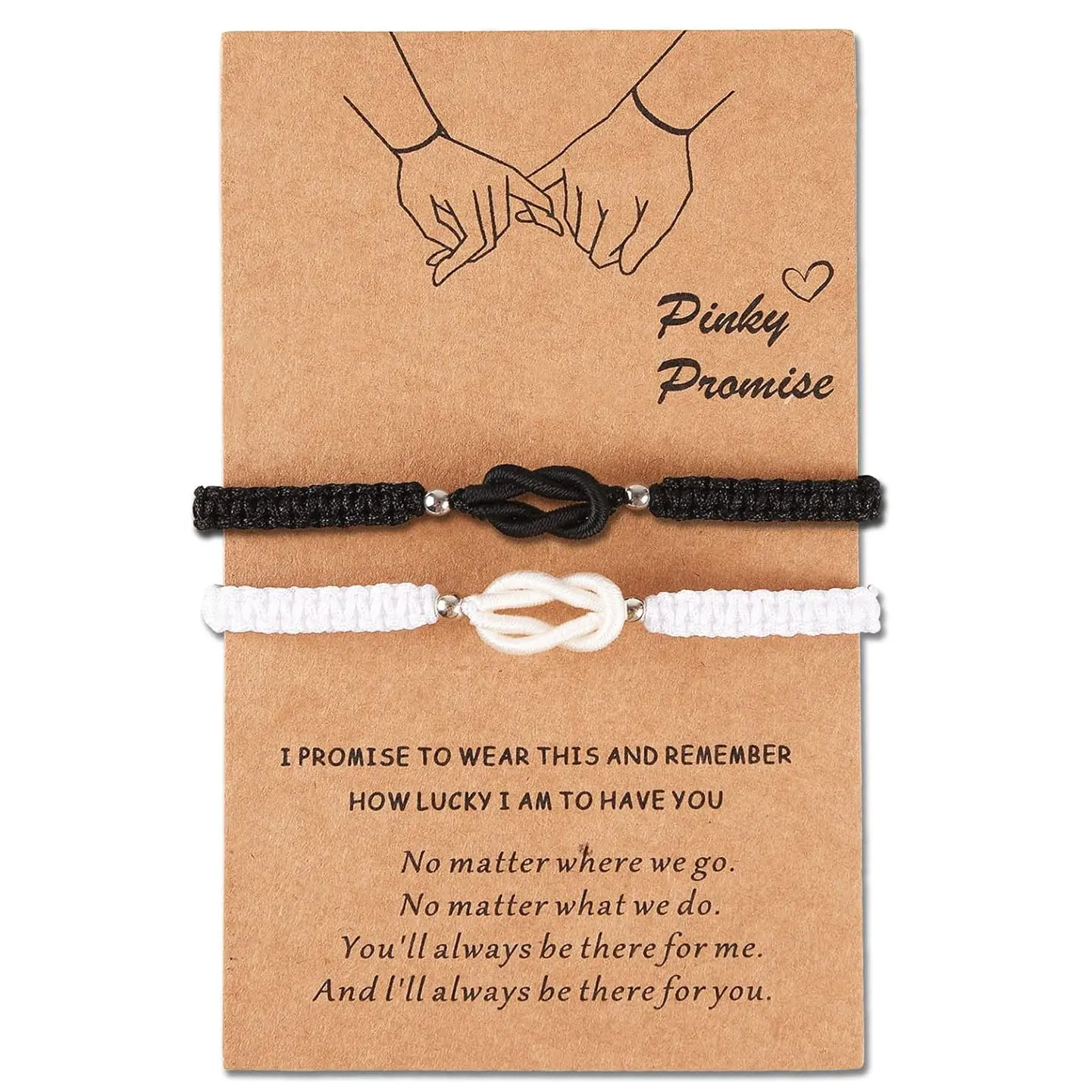 2 Pieces Matching Bracelets for Couples Best Friends Birthday Valentine‘s Gifts for Her Him Soulmate Cross Knot Relationships Bracelets for Boyfriend Girlfriend Wife