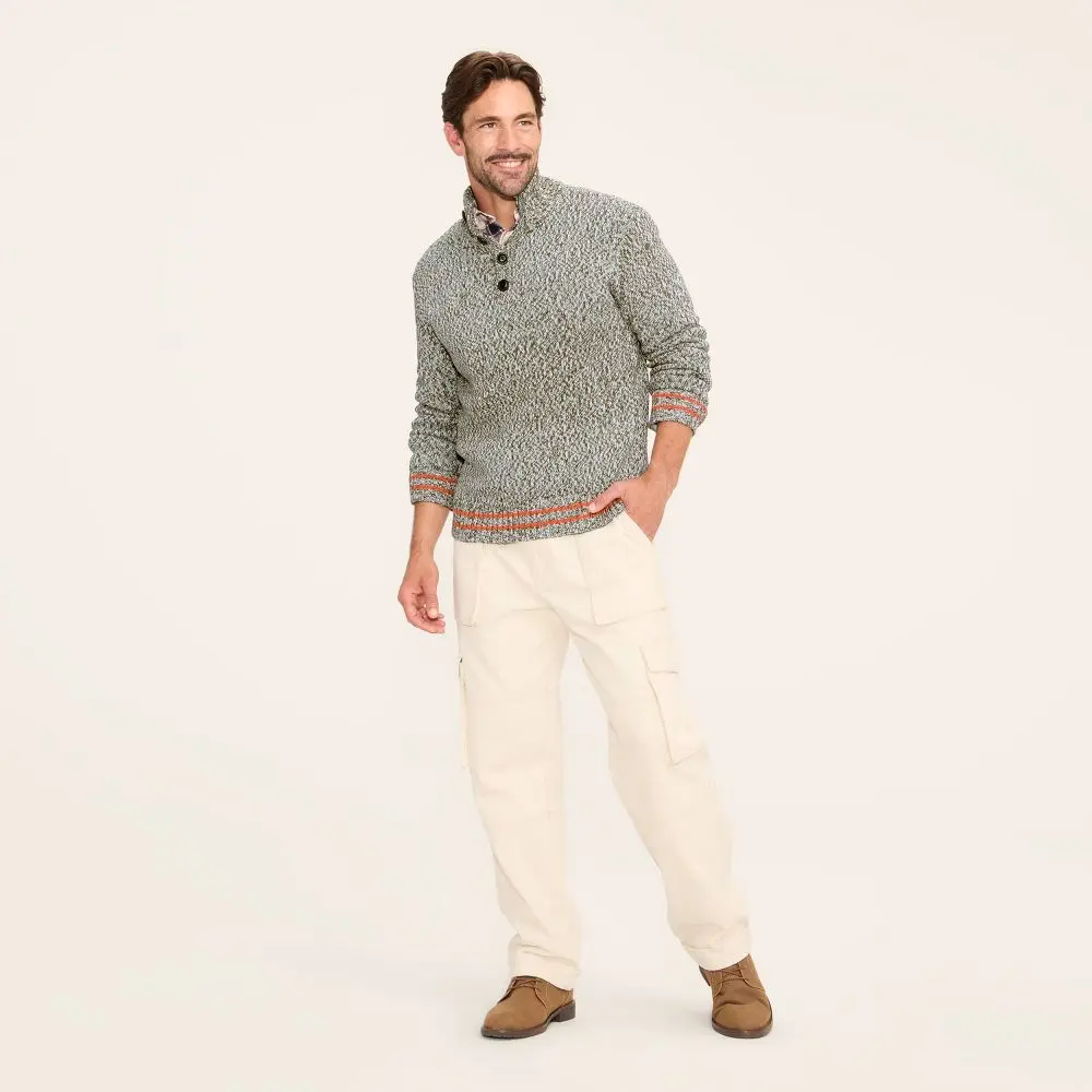 Woolrich Men's Marl Pullover Sweater, Original Knit Garment, Soft Jersey Fabric Clothes Woolrich Men's Marl Pullover Sweater, Original Knit Garment, Soft Jersey Fabric Clothes