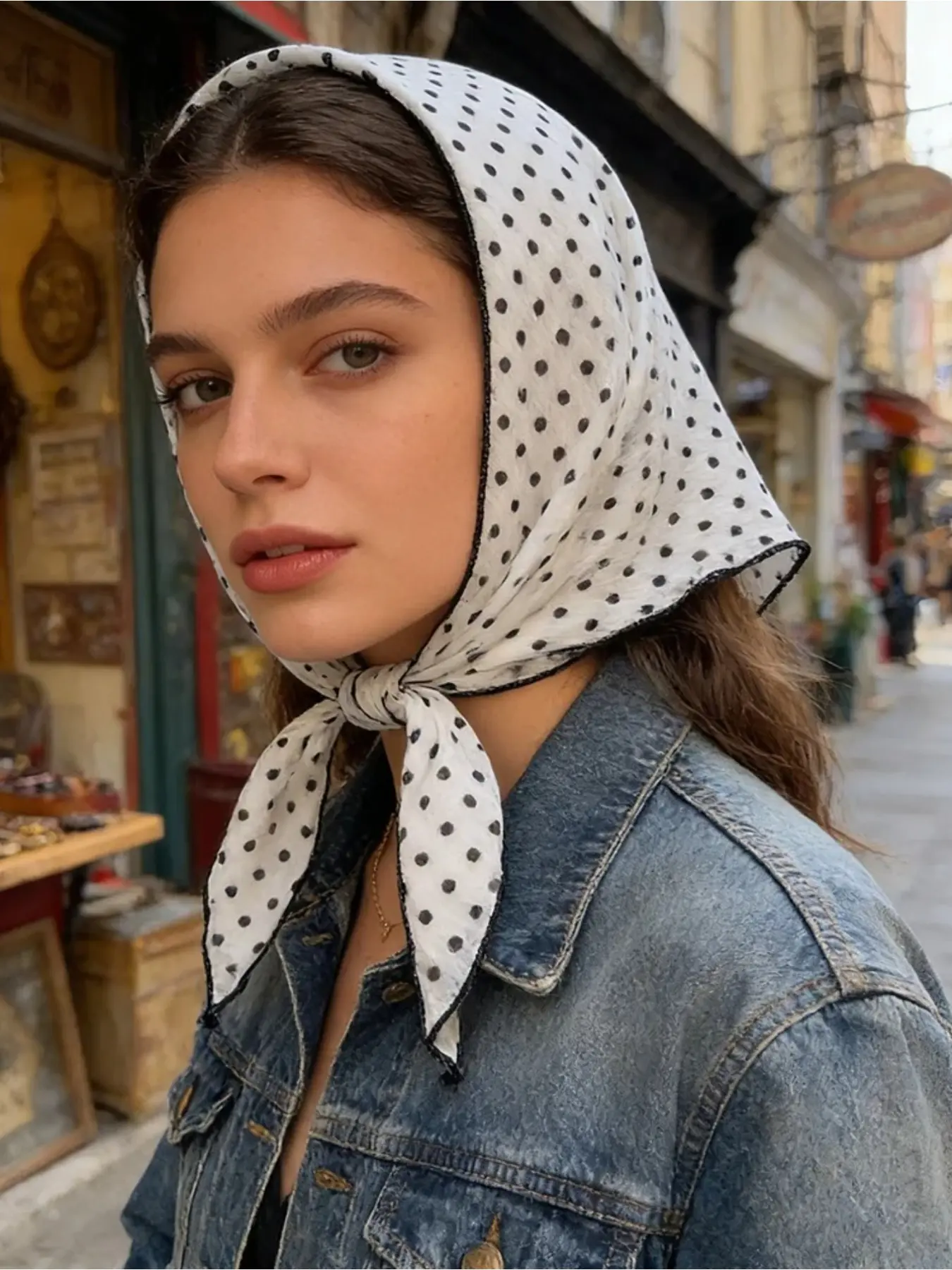1Pc bag head hat silk scarf Scarf Head Wrap women's small strip with shirt neck protector scarf tulle scarf scarf