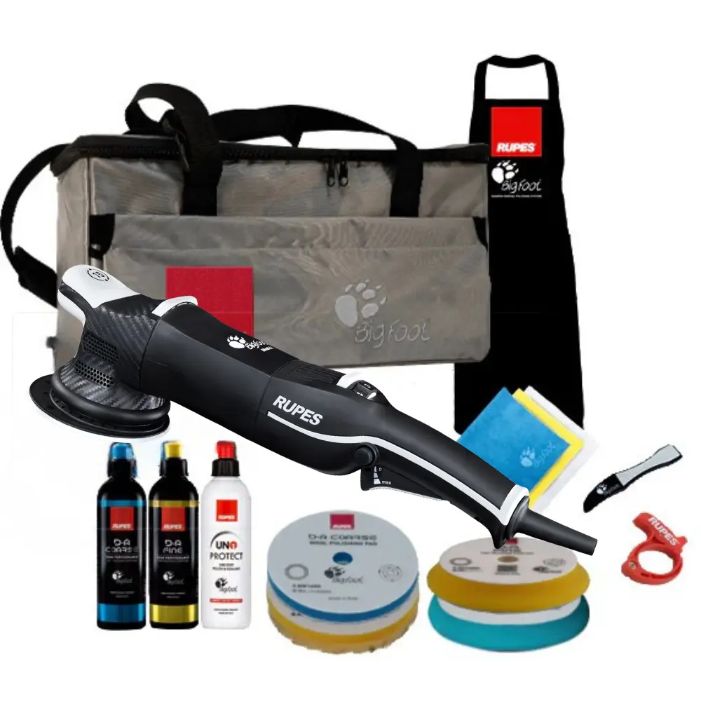 Rupes LHR15 Mark V Complete Random Orbital Polisher Kit - Dual Action Power Tool for Polishing, Power Tools