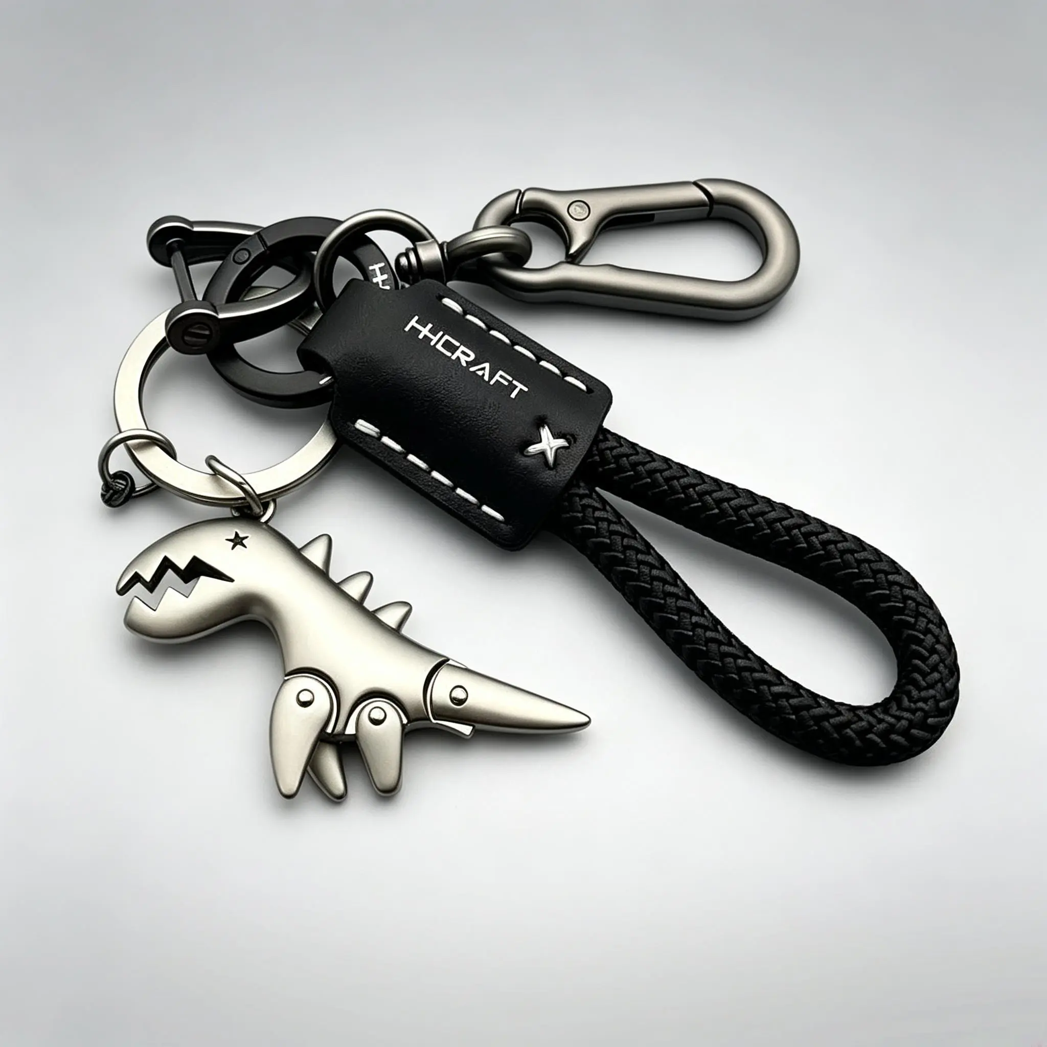 Cute Dinosaur Keychain - Fashion Accessory for Backpacks & Car Keys