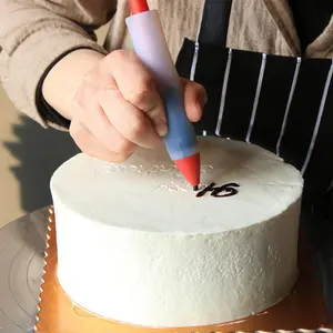 1pc Silicone Food Writing Pen Chocolate Decorating Tools Cake Mold, Cookie Icing Piping Pastry Nozzles Baking Tools For Cakes BBQ Tools, BBQ Accessories, Grill Accessories Multi Pattern Nozzles Pastry Decorative Kit