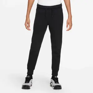 Nike Sportswear Tech Fleece Joggers Boys Black Tapered Leg Activewear FROG45