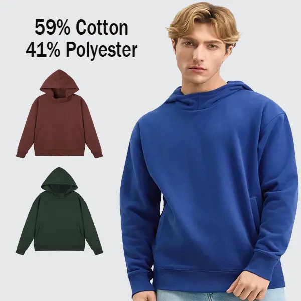 MEGA T SHOP Menswear 3-Piece Oversized Hoodie for Men, Baggy Smooth Plush Fleece Pullover Jersey, Ultra-Soft Ribbed Casual Long-Sleeve Top with Pockets, Overall Comfortable Daily Wear