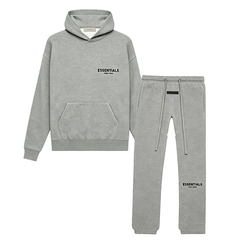 Fear of God Essentials Pullover Hoodie & Tapered Fit Sweatpants Dark Oatmeal Fear of God Essentials Pullover Hoodie & Tapered Fit Sweatpants Dark Oatmeal
