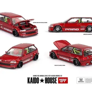 Kaido House x Mini GT 1:64 Honda Civic (EF) Kaido Works V2- M Red