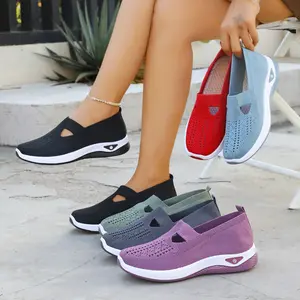 Trending Women’s Slip On Sneakers – Orthopedic Breathable Mesh Casual Walking Shoes