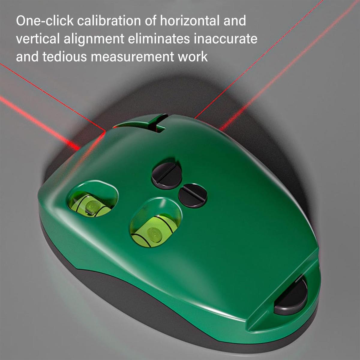 90 Degree Electronic Red Light Scale Red Light Level Green Light Level Self-leveling Parallel Line Parallel Line Suitable for Construction Portable